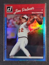 2023 Donruss Baseball Holo Carolina Blue Jim Palmer R90 #256 Orioles