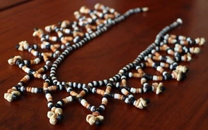 Unique and ornate Shell Money Necklace - Solomon Islands - Malaita - Handcrafted - Foto 1 di 9
