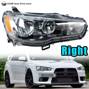 Right For Lancer Evo 10 FORTIS Gt CX CY CZ 2007-2019 HID LHD Xenon Headlight - Picture 1 of 22