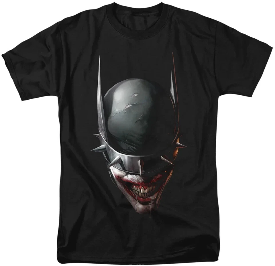 BATMAN WHO LAUGHS T-SHIRT Black DC Comics Short Sleeve NEW - Image 1 of 1