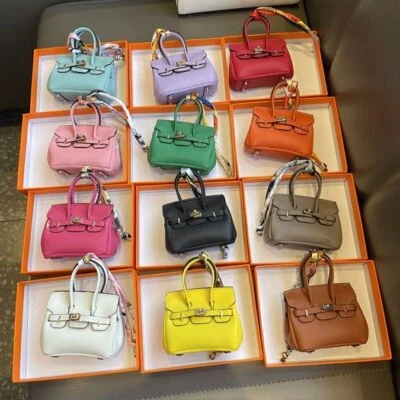 MARKENLOS Stoßfest Mini Birkin Tasche Anhänger for Für Kopfhörer Lippenstift DE