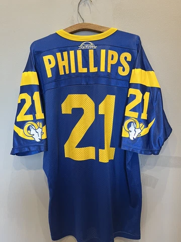nfl jersey new size 48 mens St Louis Rams Lawrence Phillips Cover