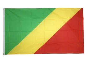 Kongo Hissflagge kongolesische Fahnen Flaggen 60x90cm - Picture 1 of 1