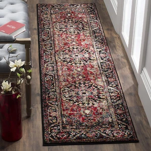 Vintage Hamadan Collection Runner Rug - 2'3" X 20', Red & Multi, Oriental Tradit - Picture 1 of 4