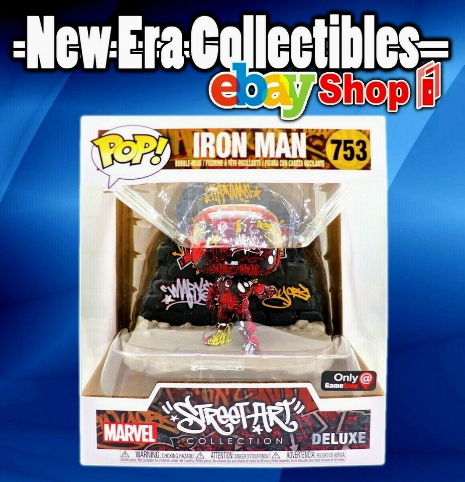 Pop ! 街头艺术收藏系列豪华钢铁侠 753 摇头公仔 Funko Pop — 第 1/1 张图片