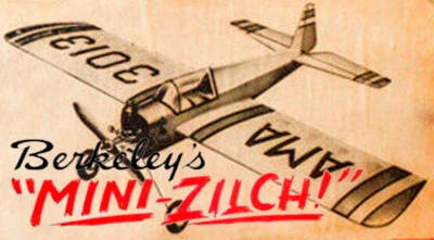 Model Airplane Short Kit & Plans : Berkeley MINI- ZILCH 20" Stunt .020-.049 1949 - Image 1 of 4