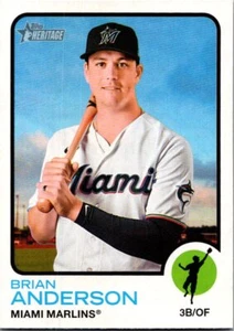 2022 Topps Heritage Brian Anderson #574 Miami Marlins - Picture 1 of 2