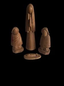 Handgeschnitzte Holzfiguren Made in Ecuador 4 Figuren. Handarbeit Importiert - Bild 1 von 3