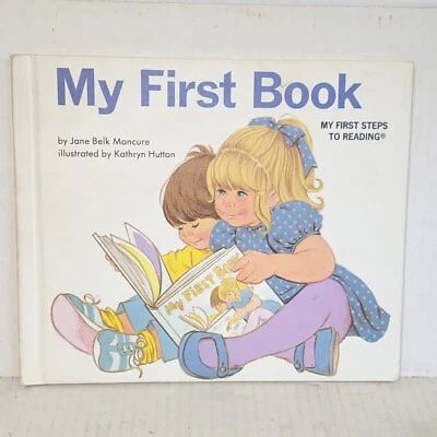 Vintage 1984 My First Book by Jane Moncure My First Steps To Reading Hardcover - Image 1 of 4