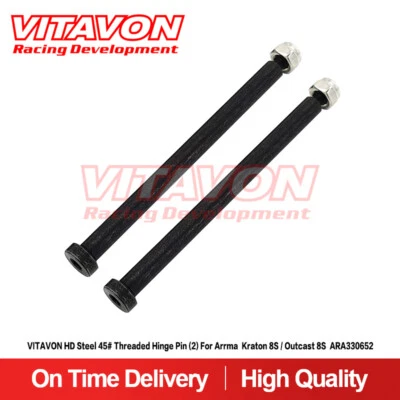 Vitavon HD Steel45# Threaded Hinge Pin(2) For Kraton 8S/Outcast 8S ARA330652 - Image 1 of 3