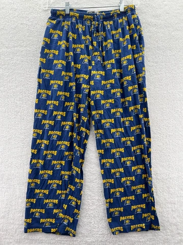 Indiana Pacers Pajama Pants Mens Large 28 x 27 Blue NBA Basketball Sleepwear Cover
