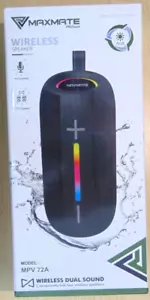 MAXMATE Provision MPV 72A Wireless Dual Sound Powerful Speakers IPX6 Water Proof - Picture 1 of 3