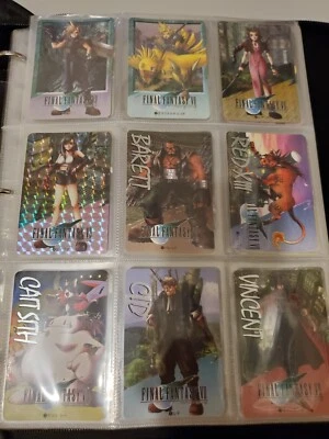 Final Fantasy VII 7 Carddass Bandai Vending 100 Cartas Parte 1 + 2 Completo Foto 1 de 4