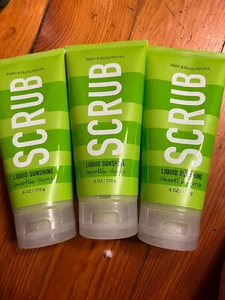 Bath & Body Works 3 X LIQUID SUNSHINE 6 Oz SMOOTHIE SCRUB SCRUB DISCONTINUED - Picture 1 of 1