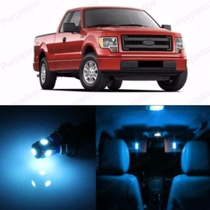 13 x Ice Blue LED Interior Light Package For 2004 - 2015 Ford F-150 F150 + TOOL - Bild 1 von 5