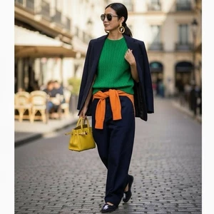 Ralph Lauren Polo Short Sleeve Cable Knit sweater Size L - Picture 1 of 4