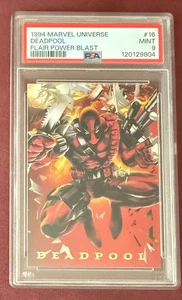 1994 Marvel Universe Deadpool Flair Power Blast Foil #16 Mint PSA 9 - Picture 1 of 2