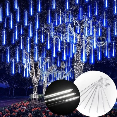 Meteor Shower Lights Outdoor, 12 Inch 8 Tubes Christmas Lights Waterproof LED - Image 1 of 4