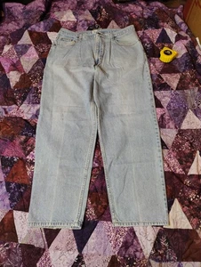 Vintage Y2K Calvin Klein Jeans Herren 34x30 Blau Denim Straight Baggy Loose  - Bild 1 von 11