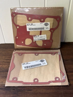 Junta base cubierta basculante Harley-Davidson OEM NOS 16719-99B + 17386-99A #B7 Foto 1 de 4