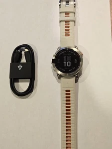 NEW Garmin Fenix 7 Pro - Sapphire Solar Edition 47mm Titanium Fog Gray/Ember - Photo 1 sur 13