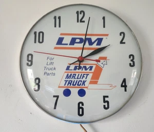 Reloj de pared vintage LPM carretilla elevadora piezas distribuidor NO Pam años 50 1960 - Imagen 1 de 4