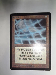 MTG MAGIC THE GATHERING CARD ORIGINAL BETA LIMITED ARTIFACT SOUL NET VINTAGE VTG - Picture 1 of 2