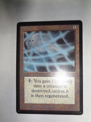 MTG MAGIC THE GATHERING CARD ORIGINAL BETA LIMITED ARTIFACT SOUL NET VINTAGE VTG - Image 1 of 2