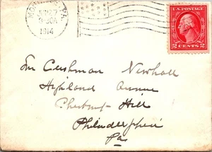 GOLDPATH: US COVER 1914 PHILA,PA.FLAG CANCEL CV817_P13 - Picture 1 of 2