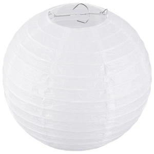 Weiße chinesische/japanische/Lampe 8" Durchmesser E7M69151 - Bild 1 von 7