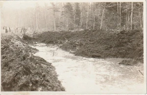 South China ME RPPC Sunken Road, South China Woods 1932 - Picture 1 of 2