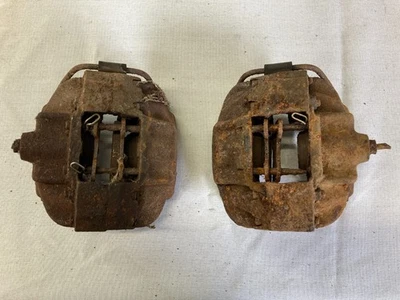 Pair 65-68 Porsche 911 912 Rear Solid Rotor "L" Brake Calipers 901.352.965.32 - Image 1 of 4