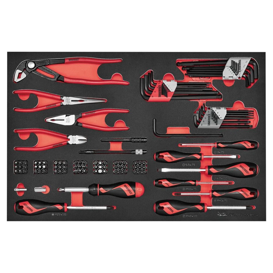 Teng Tools 114 Piece EVA Foam Screwdriver, Bit & Pliers Master Set - TTEMD114 - Image 1 of 1