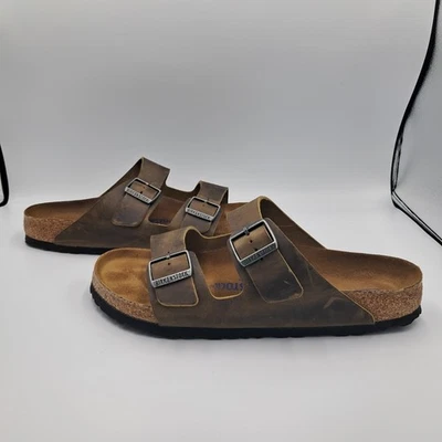 Talla 11M | 12,5 W - Birkenstock Arizona Cuero Engrasado Marrón Tabaco Foto 1 de 4