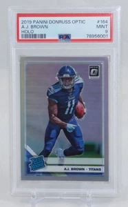 AJ Brown 2019 Panini Donruss Optic Rated Rookie Holo Prizm RC #164 - PSA 9 - Picture 1 of 2