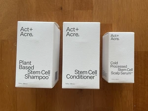 Act+Acre Thick + Full Hair System Stem Cell Shampoo, Conditioner and Scalp Serum - Picture 1 of 11