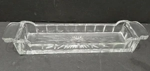 Bandeja de cubo de azúcar de vidrio transparente Heisey Colonial vintage - alrededor de 1930 - Imagen 1 de 5