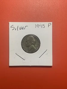 1945-P Jefferson Silver Wartime Nickel 5 cent coin - Picture 1 of 3