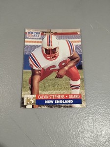 1991 Pro Set Football Card #785 Calvin Stephens Fair Condition (D10)