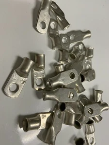 (25) 6 GA. 1/4 Hole Tinned Copper Cable Lug Ring Terminal Marine USA - Picture 1 of 1