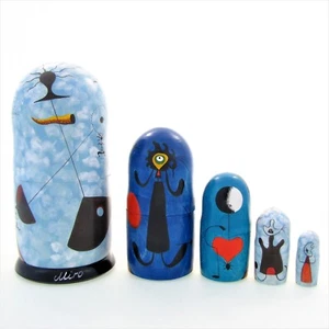 5 Poupées russes exclusive H19 Miro Matriochka Matrioshka Matrioska Nested Dolls - Imagen 1 de 4