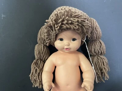 Peluca de repollo tejida recién nacido foto sombrero gorra bebé muñeca reemplazo de pelo disfraz utilería Foto 1 de 4