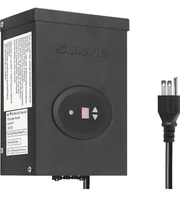 SUNVIE 300W Low Voltage Transformer for Landscape Lighting with Timer and Sensor - Picture 1 of 8