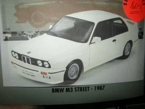 BMW M3 E30 Street 1987 1:18 Minichamps blanco/blanco en embalaje original - Imagen 1 de 2