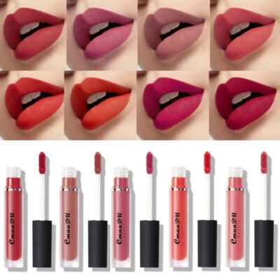 Langanhaltender Samtmatter Feuchtigkeitsspendender Flüssiger Lippenstift ▽ - Bild 1 von 4