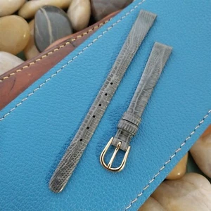 Vintage Speidel 10mm Gray Lizard Unused Classic Watch Band - Picture 1 of 4
