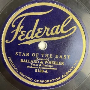 10" 78 RPM-Ballard & Wheeler-Star of the East/Charles Harrison-Holy Night/5129 - Picture 1 of 4