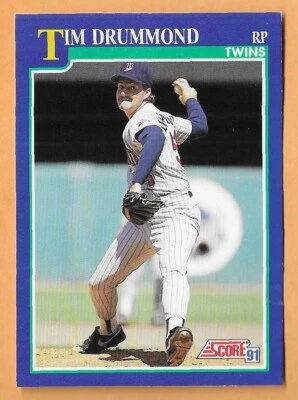 TIM DRUMMOND MINNESOTA TWINS #76 - SCORE NM-MT 1991 - Image 1 of 2