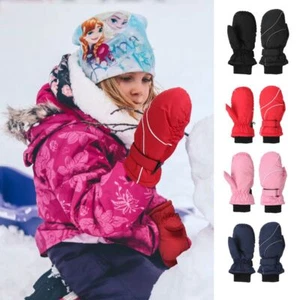 Winter Gloves for Kids Boys Girls Snow Windproof Mittens Outdoor Sports Skiing - Picture 1 of 16