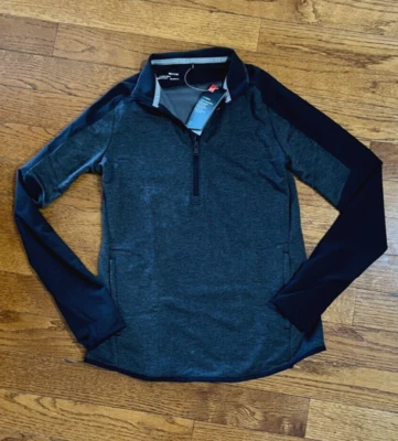 Womens Small SM Under Armour Shirt Top Cold Gear Retails $60 Gray Black New Tags - Image 1 of 4